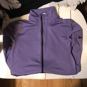 Purple Nike Pro Dri-Fit Active Mid Zip-Up Size S